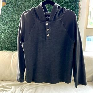 Long sleeve shirt with hoodie